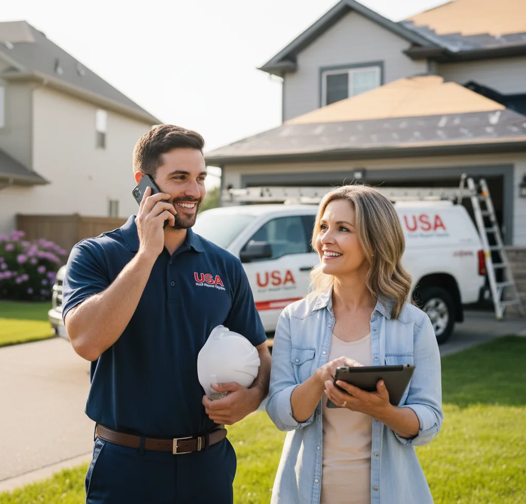 USA Roof Repair Experts customer support in Spicer